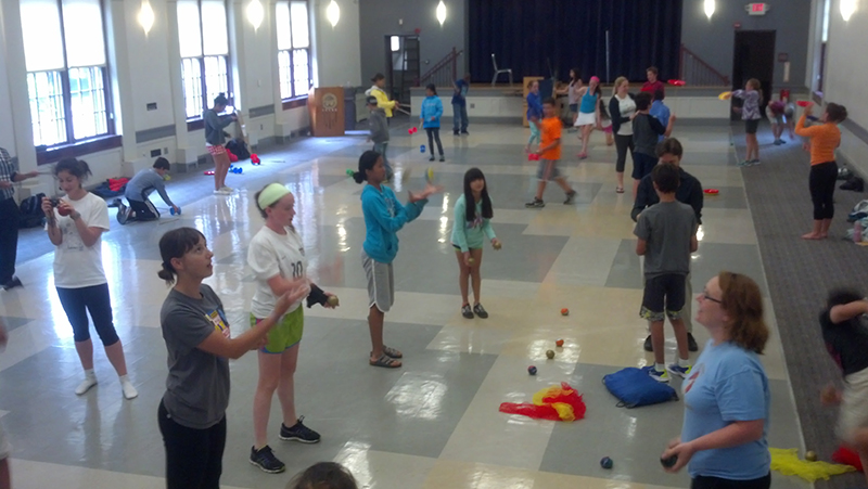 Camp circus workshop