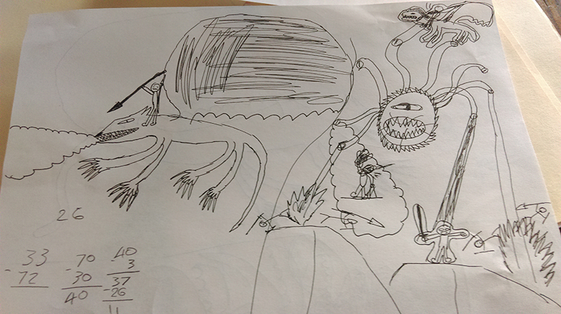 Student D&D art
